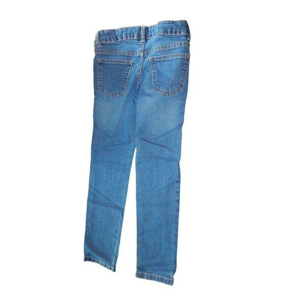 WONDER NATION girls size 7 blue skinny jeans with adjustable waistband tabs - Picture 5 of 5